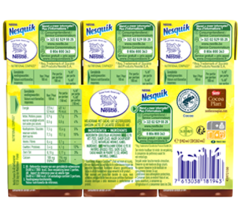 NESQUIK READY TO DRINK - Cacao Multipack (321x281) - Back .png ESQUIK READY TO DRINK - Cacao Multipack